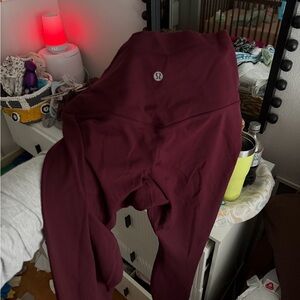 LULULEMON maroon align leggings